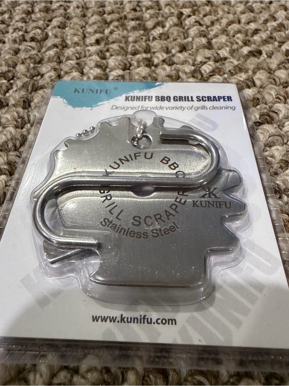 NWT Kunifu BBQ Grill Scraper Stainless Steel!